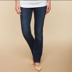 Indigo Blue Maternity Straight Jeans S Long